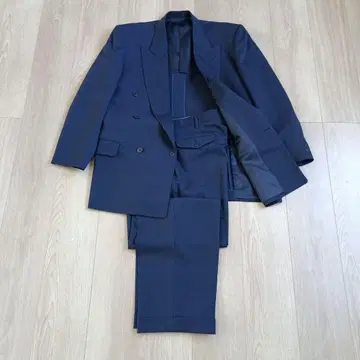 네이비 더블 브레스트 수트