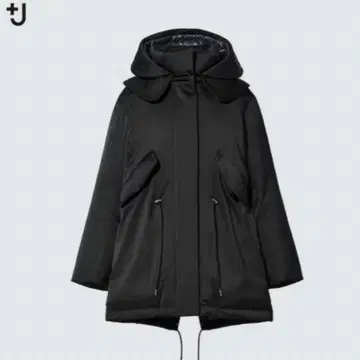 UNIQLO 질 샌더 +J 다운 숏코트 블랙 다운 M 아우터