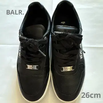 BALR. 보라 메탈 로고 가죽 스니커즈 26cm