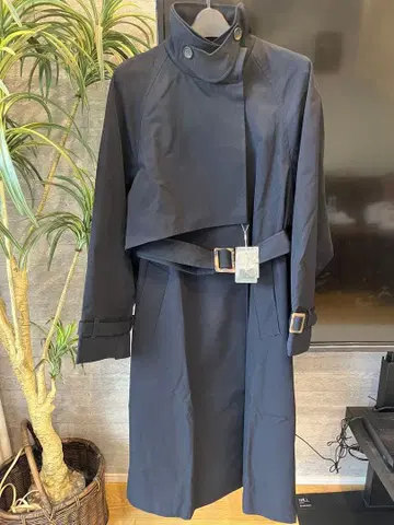 FREAK'S STORE 샴브레이 2WAY 아지메 트렌치코트 i137