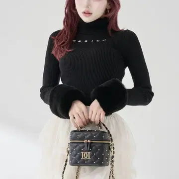 [ 미사용 새상품 ] Darich 스무스 퍼 리브 니트탑
