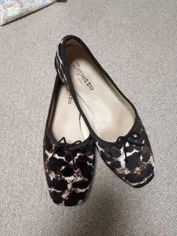 Repetto 레오파드 슈즈 리본 포함