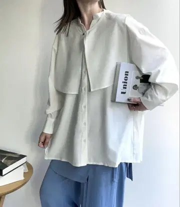 오버 사이즈 화이트 셔츠 프리 사이즈