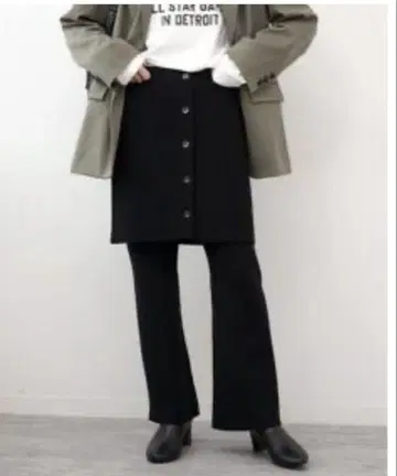JOURNAL STANDARD relume 3WAY 스커트 팬츠 블랙