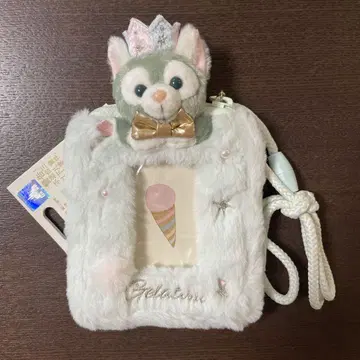 상하이 디즈니 벌스데이 젤라토니 카드 홀더 카드 케이스 스트랩 포함