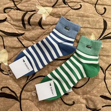 [ 새상품/미사용 ] LACOSTE 라코스테 양말 삭스 보더 2세트