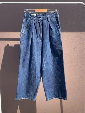 DRIES VAN NOTEN 턱 와이드 데님