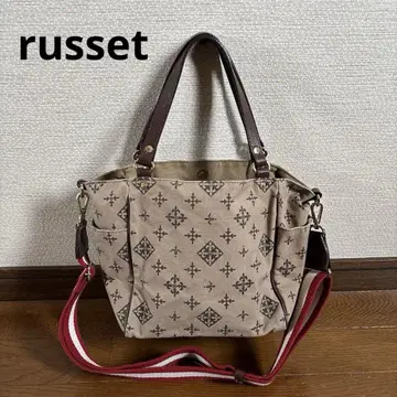 russet 러셋 2WAY 토트백 숄더백 모노그램 새상품급