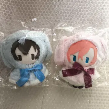 문호 스트레이독스 나카하라 츄야 다자이 오사무 토끼 케이프 봉제 인형