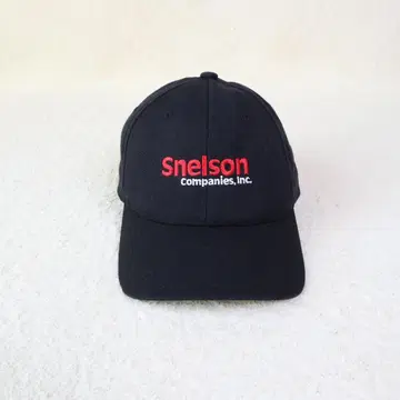 [ 해외 구제 의류 ] 자수 로고 캡 블랙 기업 로고 90s USA