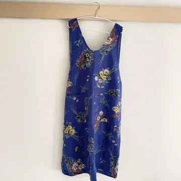 카인드 플라워 부케 프린트 코튼 린넨 에이프런