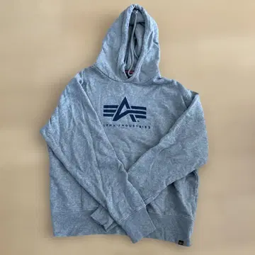 ALPHA INDUSTRIES 그레이 후드티 M 사이즈