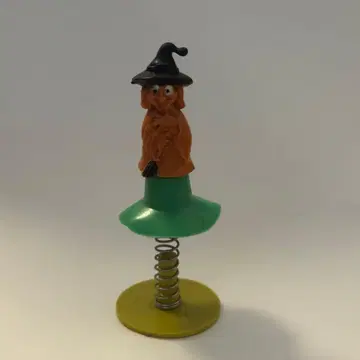빈티지 70s 할로윈 점핑토이 마녀 홍콩