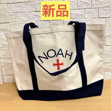 NOAH 토트백 새상품 아이보리/네이비