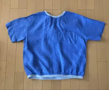 NATURAL LAUNDRY 반팔 T셔츠 사이즈 2 파랑