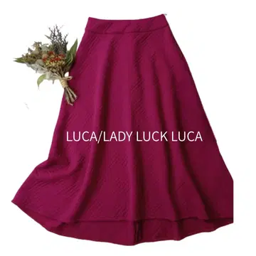 LUCA/LADY LUCK LUCA 퀼팅 스커트 퍼플 핑크