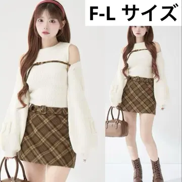 도킹 미들 허리 니트 미니 원피스 darich FL