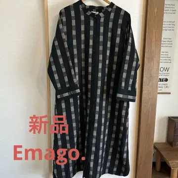 새상품 Emago. 긴팔 셔츠 원피스 블랙 계열 F
