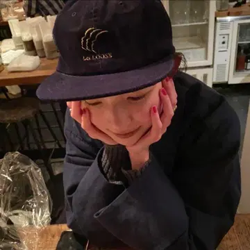 letloose 로고 캡 네이비