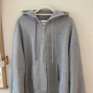 YACA 그레이 후드 부착 후드티