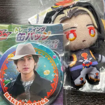 가면라이더 가브 변신 마스코트 라키아 캔뱃지 브람 쇼지 코헤이