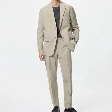 UNIQLO 감동 자켓 감동 팬츠 코튼라이크 세트 XS 졸업식
