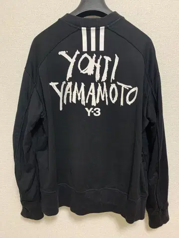 Y-3 백 프린트 맨투맨 XS 블랙