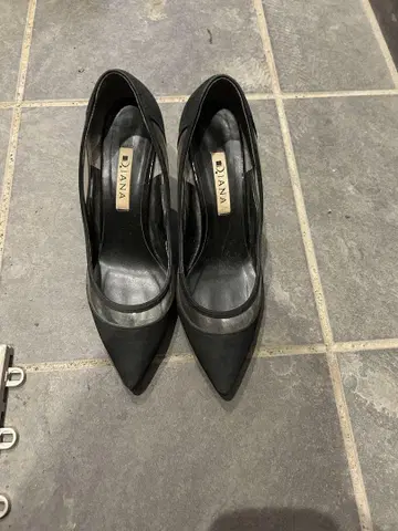 DIANA 블랙 하이힐 23.5cm