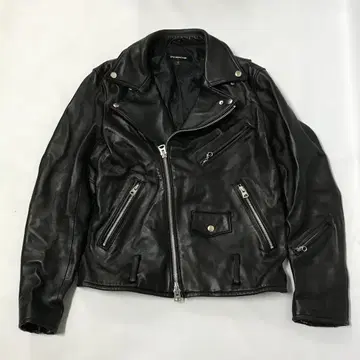 JACKROSE 더블 라이더 자켓 램 가죽 블랙