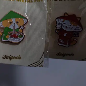 베트남 핀 배지 개 또는 고양이 1개