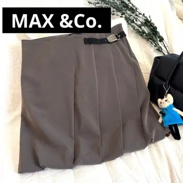MAX &Co. 모카 브라운 미니 스커트