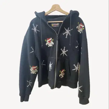 Unknown London x Ed hardy 지퍼 후드티