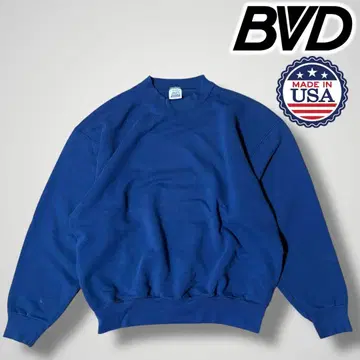 [ 90s 구제 의류 ] 미국제 BVD 블랭크 맨투맨 네이비