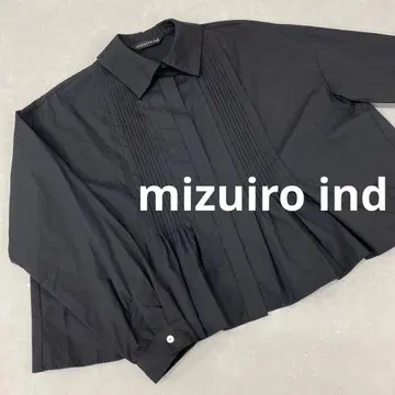 U770* 미즈이로 인드 긴팔 블라우스 블랙