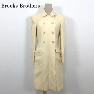 LA5025 브룩스브라더스 울 롱 코트 베이지 2