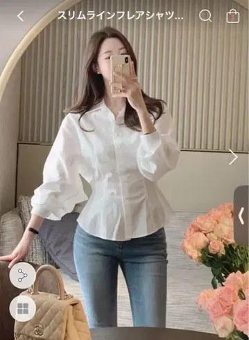 슬림 라인 플레어 셔츠 블라우스 citynwoman