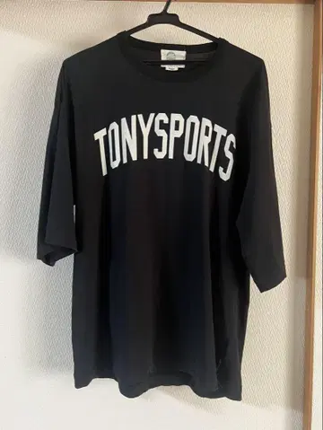 TONYSports 블랙 T셔츠 남성용 L