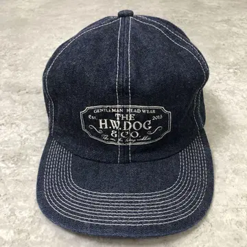 H.W.DOG & CO. 에이치더블유도그 데님 캡 모자 일본제