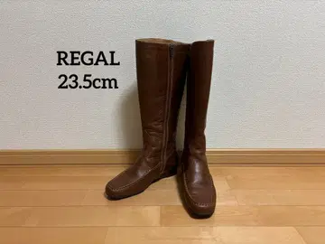 REGAL 브라운 가죽 롱 부츠 [ 중고 새상품급 ]