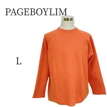 PAGEBOYLIM 페이지 보이 오렌지 니트 스웨터 L