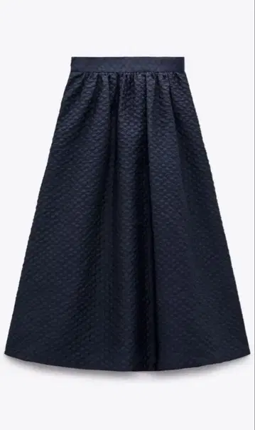ZARA 네이비 플레어 스커트 네이비