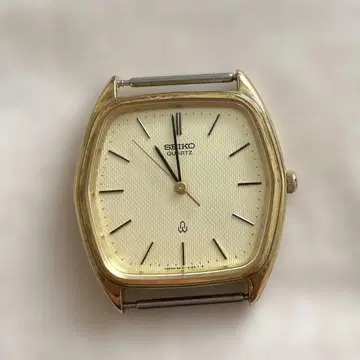 SEIKO 쿼츠 골드 스퀘어 시계