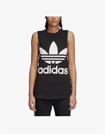 adidas 오리지널 트레포일 블랙 탱크탑 M 사이즈