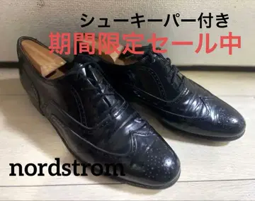 nordstrom 슈키퍼 포함 블랙 가죽 윙 칩 9D