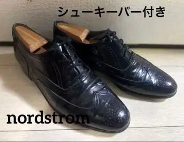 nordstrom 슈키퍼 포함 블랙 가죽 윙 칩 9D