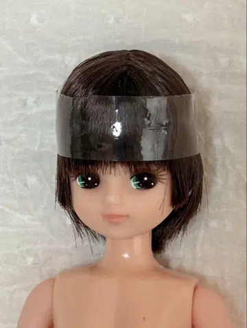 리카짱 진한 브라운 숏컷 리카짱 캐슬 인형 교실