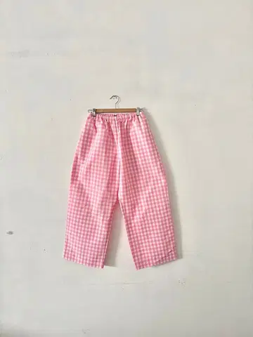 [ 새상품급 ] 올드 맨즈 릴랙스 깅엄 체크 이지 팬츠