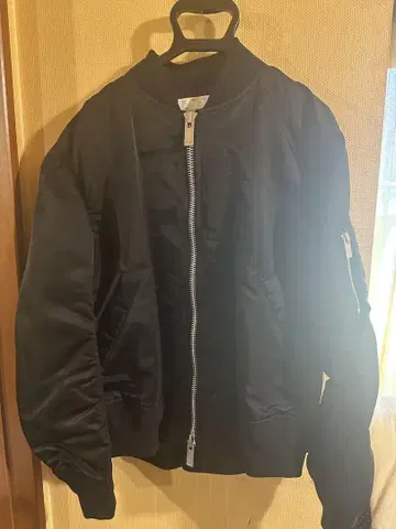 sacai MA-1 블랙 점퍼 SCW-065 사이즈 2