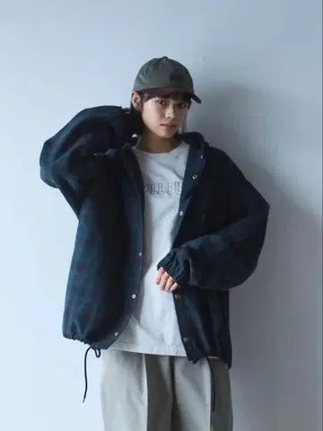 SEDAN FLANNNEL HOODIE Blackwatch 사이즈 L