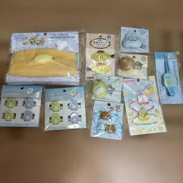 새상품 구하기 어려움 초레어 산리오 산엑스 리락쿠마 스밋코 헤어핀